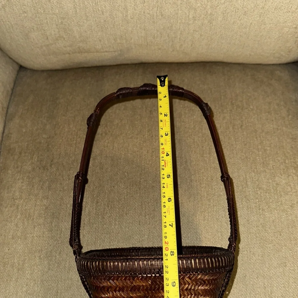 VINTAGE JAPANESE IKEBANA VASE/BASKET Late Meiji Period Height 19” - Picture 10 of 12